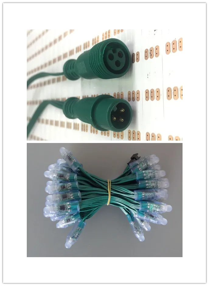 50pcs/set DC5V addressable 12mm WS2811 led smart pixel node,RGB full color;RGB 20AWG all GREEN wire,IP68;with 13.5mm pigtail
50pcs/set DC5V addressable 12mm WS2811 led smart pixel node,RGB full color;RGB 20AWG all GREEN wire,IP68;with 13.5mm pigtail