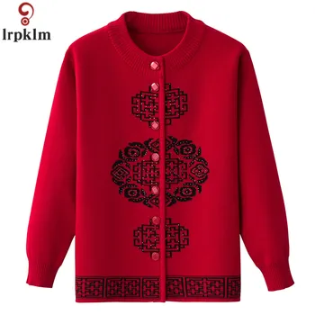 Old women's sweater coat 2018 fall cardigan knitted O-neck Single-breasted Loose Large size Ladies Sweater 5XL warm coats LZ873
Old women's sweater coat 2018 fall cardigan knitted O-neck Single-breasted Loose Large size Ladies Sweater 5XL warm coats LZ873