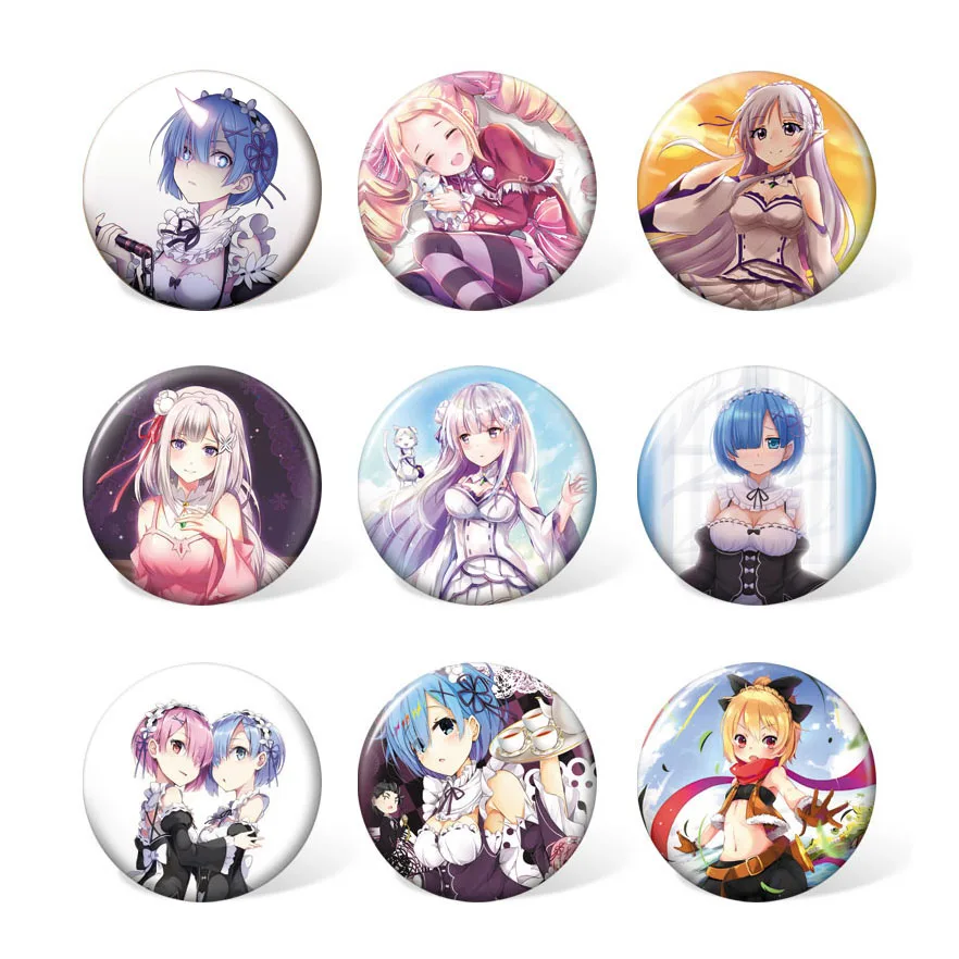 (9pcs/set )58MM Anime Re:Life in a different world from zero Colorful Badge Rem and Ram Costume Brooch Accessories for Gift
(9pcs/set )58MM Anime Re:Life in a different world from zero Colorful Badge Rem and Ram Costume Brooch Accessories for Gift