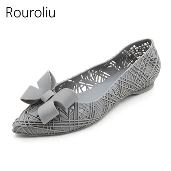 Rouroliu Women Summer Pointed Toe Hollow Out Rain Shoes Bowknot Waterproof Non-Slip Casual Beach Shoes Woman RB80
Rouroliu Women Summer Pointed Toe Hollow Out Rain Shoes Bowknot Waterproof Non-Slip Casual Beach Shoes Woman RB80