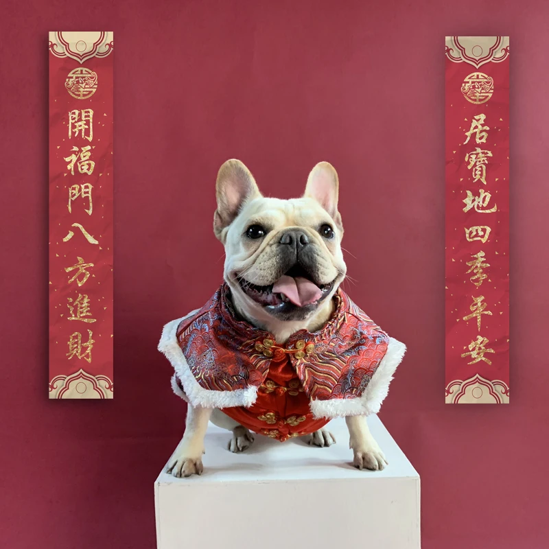 New Year Dog Clothes Pug French Bulldog Clothing Frenchie Costume Apparel Pet Dog Tang Suit Coat Jacket Winter Dog Apparel
New Year Dog Clothes Pug French Bulldog Clothing Frenchie Costume Apparel Pet Dog Tang Suit Coat Jacket Winter Dog Apparel