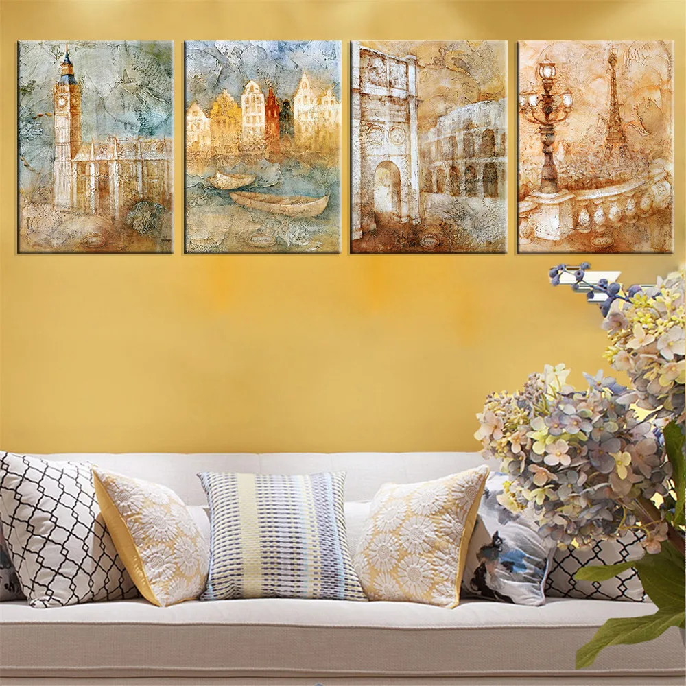 Canvas Painting London Scenery Print Cuadros Decoration City Scenery Modular Painting for Living Room Wall Picture Unframed 4pcs
Canvas Painting London Scenery Print Cuadros Decoration City Scenery Modular Painting for Living Room Wall Picture Unframed 4pcs