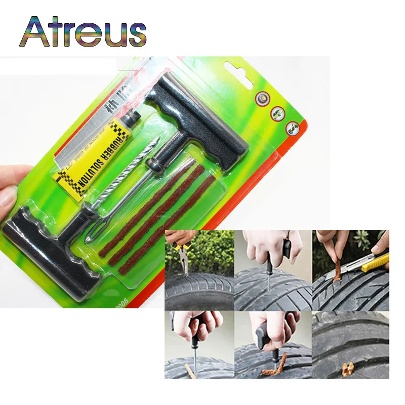 Car Styling 1Set Professional Auto Car Tire Repair Tool Kit For BMW E90 F30 F10 Audi A3 A6 C5 Opel Insignia Alfa Romeo Ssangyong 
Car Styling 1Set Professional Auto Car Tire Repair Tool Kit For BMW E90 F30 F10 Audi A3 A6 C5 Opel Insignia Alfa Romeo Ssangyong