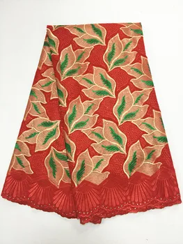 red High Quality African Swiss Voile Lace Fabric With Stones Soft Embroidery Men Dry Voile Lace Materials In Switzerland 5Yards
red High Quality African Swiss Voile Lace Fabric With Stones Soft Embroidery Men Dry Voile Lace Materials In Switzerland 5Yards