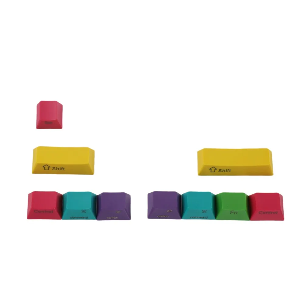 OEM Profile PBT RGBY CMYK Modifiers 10 Keys Laser Engraved Keycaps Mac Keycaps For Cherry MX Mechanical Keyboard
OEM Profile PBT RGBY CMYK Modifiers 10 Keys Laser Engraved Keycaps Mac Keycaps For Cherry MX Mechanical Keyboard