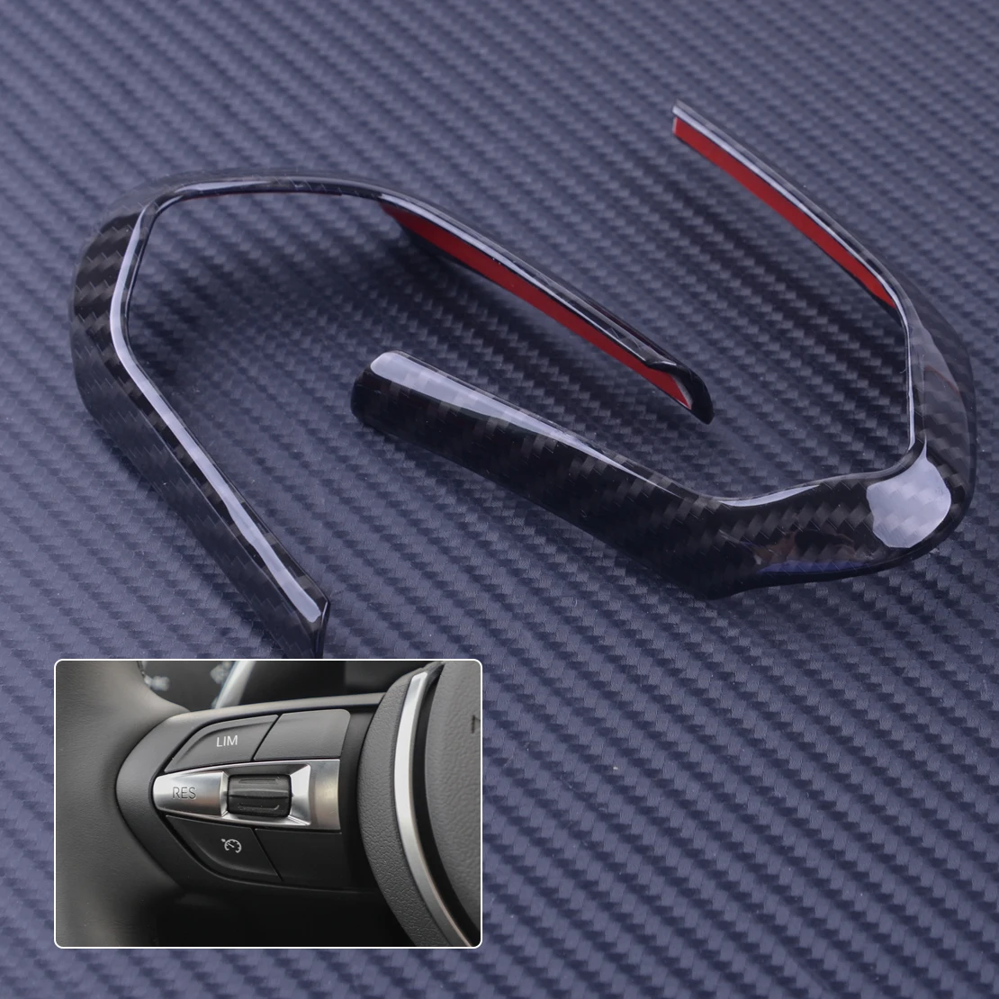 DWCX 2pcs Carbon Fiber Car Steering Wheel Covers Decoration Frame Cover Trim Fit For BMW M3 M4 M5 New 1 3 Series X5M
DWCX 2pcs Carbon Fiber Car Steering Wheel Covers Decoration Frame Cover Trim Fit For BMW M3 M4 M5 New 1 3 Series X5M