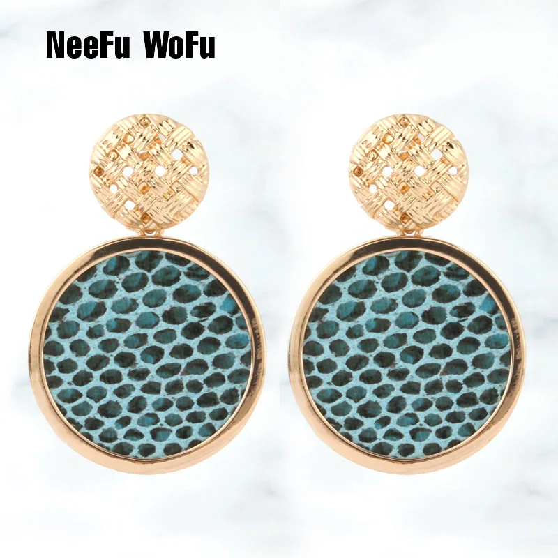 NeeFu WoFu Snake Leather Earring Large Drop Big Earrings Leopard head Ear Dangle Woman stick Brinco Ear Oorbellen gioielli
NeeFu WoFu Snake Leather Earring Large Drop Big Earrings Leopard head Ear Dangle Woman stick Brinco Ear Oorbellen gioielli