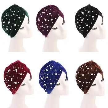 Indian Velvet Hat Muslim Turban Cap Chemo Hat Women Bonnet Beads Hair Loss Cap Bonnet Head Cover Wrap Beanies Skullies Headscarf
Indian Velvet Hat Muslim Turban Cap Chemo Hat Women Bonnet Beads Hair Loss Cap Bonnet Head Cover Wrap Beanies Skullies Headscarf