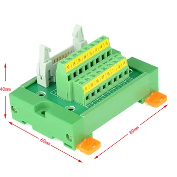 IDC20 male terminal block breakout board IDC 20 connector PLC relay adapter DIN Rail Mounting IDC20 Mini Breakout board
IDC20 male terminal block breakout board IDC 20 connector PLC relay adapter DIN Rail Mounting IDC20 Mini Breakout board