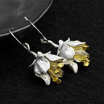 Fine Jewelry 925 Sterling Silver Matte Flower Earrings Elegant Drop Earring For Women Jewellery Accessories Bijoux En Argent 925
Fine Jewelry 925 Sterling Silver Matte Flower Earrings Elegant Drop Earring For Women Jewellery Accessories Bijoux En Argent 925