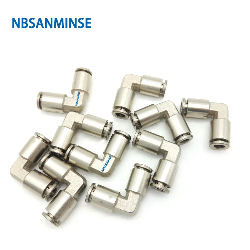 

10Pcs/lot MPUL 04/06/08/10/12 Brass Fitting Pneumatic Air Union Elbow Metal Tube Fitting Air Compressor forWater OIL NBSANMINSE
