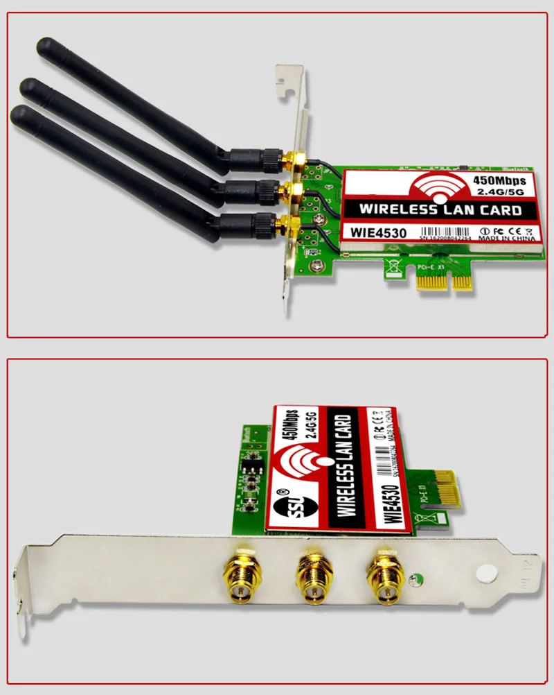 802 11 B/g/n 450 Мбит/с беспроводной Wi Fi PCI Express адаптер настольная карта для Intel 5300