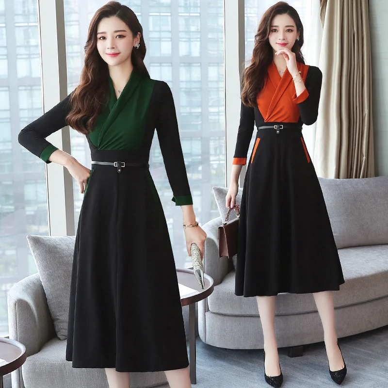 2019 Autumn Winter New Vintage Plus Size Chiffon Midi Dresses Women Elegant Korean Bodycon Beach Dress Party Long Sleeve Vestido
2019 Autumn Winter New Vintage Plus Size Chiffon Midi Dresses Women Elegant Korean Bodycon Beach Dress Party Long Sleeve Vestido