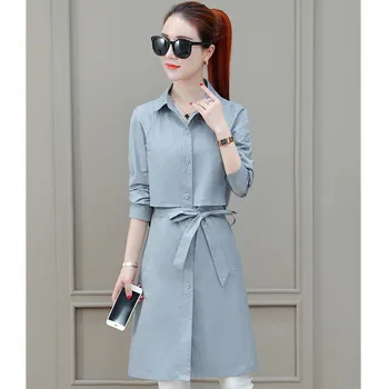 Harajuku Autumn Long Trench Coat Women Windbreaker 2020 Big size Casual Female Overcoat Korean Blue Pink Outerwear Women Clothes
Harajuku Autumn Long Trench Coat Women Windbreaker 2020 Big size Casual Female Overcoat Korean Blue Pink Outerwear Women Clothes