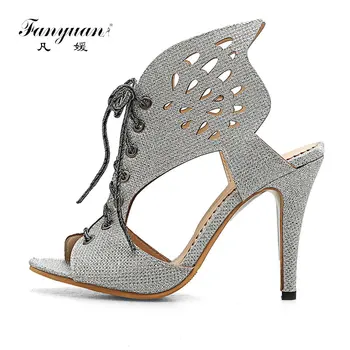 Fanyuan Summer Sexy Sandals high heels Novelty Cross-tied Hollow-out women Pumps Party Wedding Bridal Open toe Soft Sandals
Fanyuan Summer Sexy Sandals high heels Novelty Cross-tied Hollow-out women Pumps Party Wedding Bridal Open toe Soft Sandals