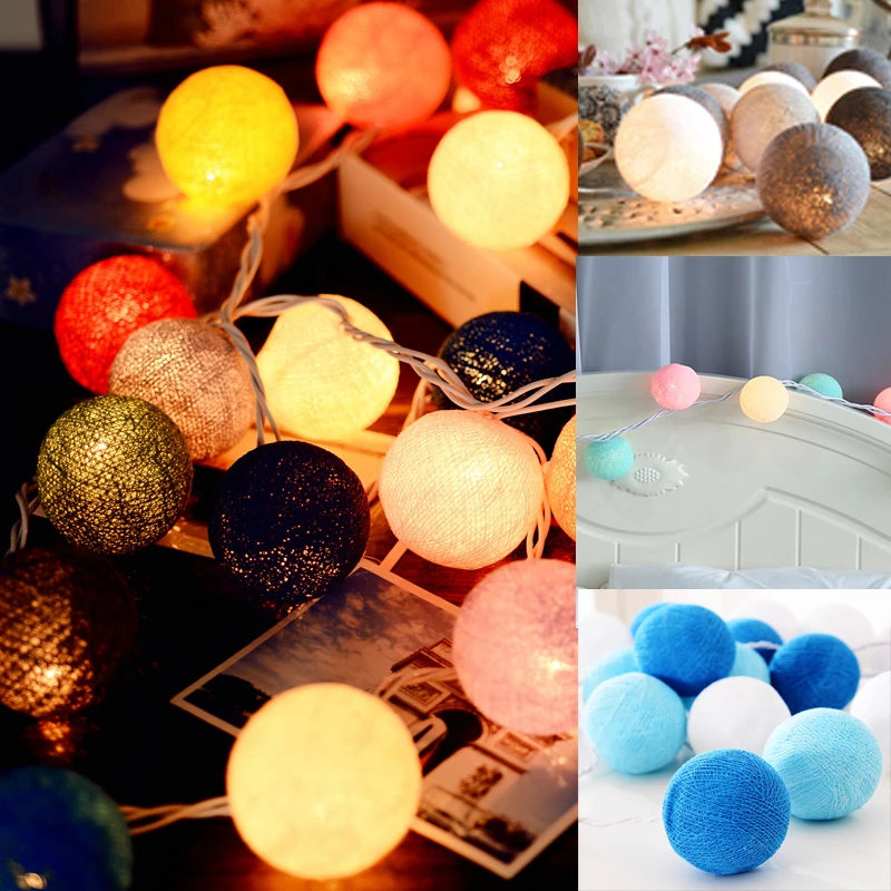 Multicolor 4M Battery Powered Warm White Led Cotton ball String Light Fairy Light for Indoor Christmas Tree Decorations AC 220V
Multicolor 4M Battery Powered Warm White Led Cotton ball String Light Fairy Light for Indoor Christmas Tree Decorations AC 220V