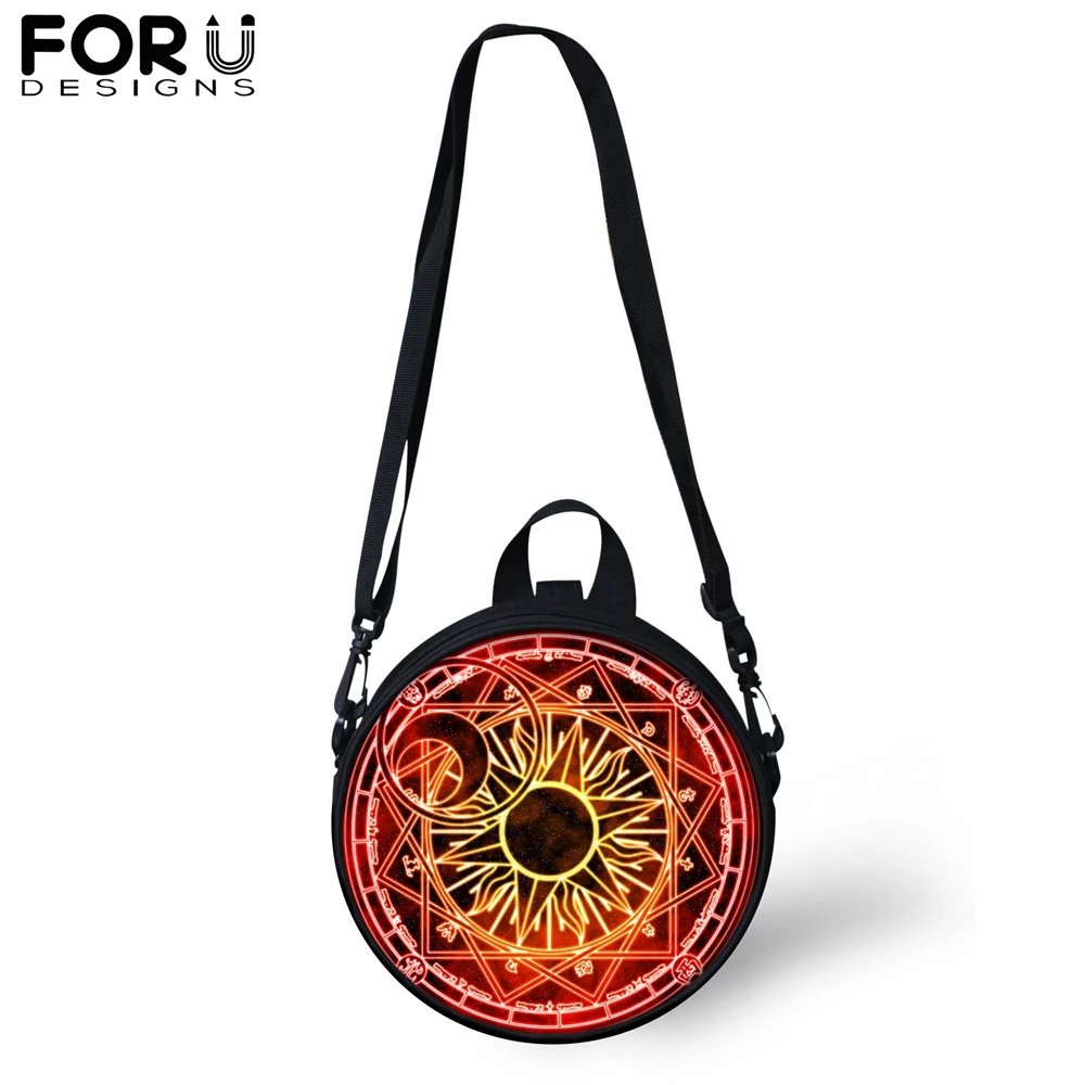 FORUDESIGNS Cool Magic Array Print Messenger Bag for Women Kids Black Round Shoulder Bag Teenager Girls Boys Crossbody Bolsa
FORUDESIGNS Cool Magic Array Print Messenger Bag for Women Kids Black Round Shoulder Bag Teenager Girls Boys Crossbody Bolsa