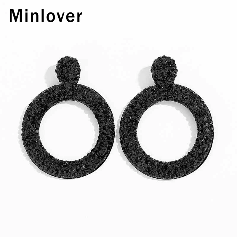 Minlover Black Crystal Statement Big Circle Round Drop Earrings for Women Minimalist Rhinestone Hanging Earrings Jewelry MEH1455
Minlover Black Crystal Statement Big Circle Round Drop Earrings for Women Minimalist Rhinestone Hanging Earrings Jewelry MEH1455