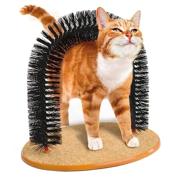 Pet Cat Self Groomer With Round Fleece Base Dog Toy Brush Scratcher For Pets Cat Scratching Door Devices
Pet Cat Self Groomer With Round Fleece Base Dog Toy Brush Scratcher For Pets Cat Scratching Door Devices