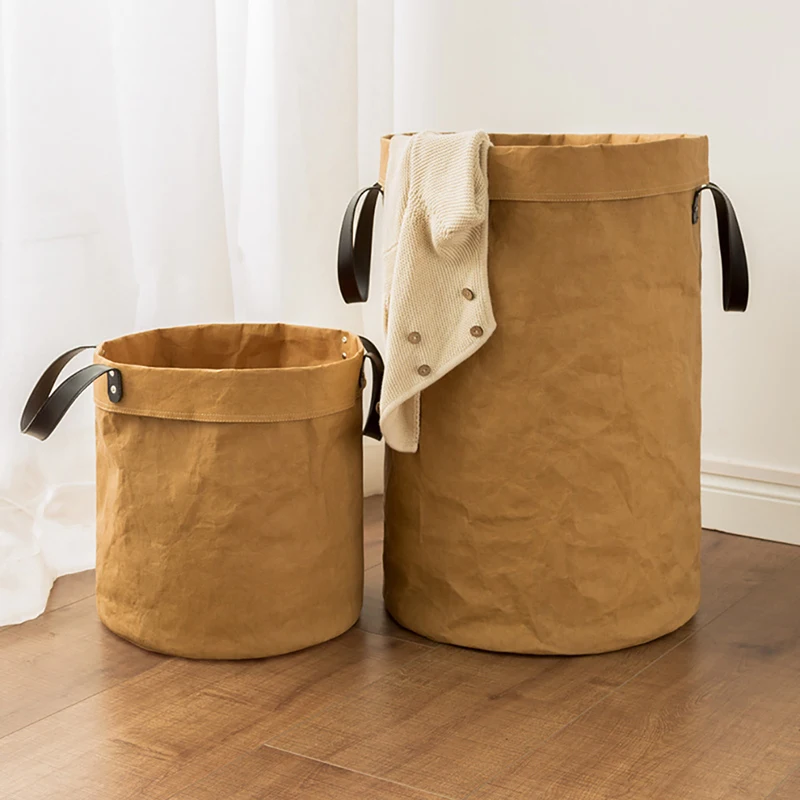 1PC 40*65cm Kraft Paper Foldable Storage Basket Sundries Kids Toys Storage Box Dirty Laundry Basket Bag Clothes Toys Storage Bin
1PC 40*65cm Kraft Paper Foldable Storage Basket Sundries Kids Toys Storage Box Dirty Laundry Basket Bag Clothes Toys Storage Bin