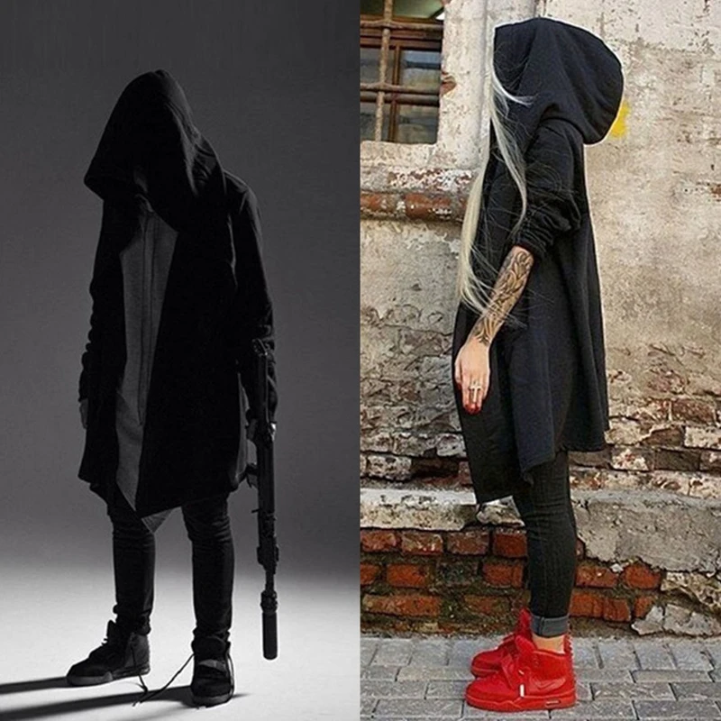 Goths Bandage Trench Male Outerwear Novelty Punk Cloak Long-sleeve Man Coats Winter 2018 Wool Coat Rompeviento Larga Hombre Jackets & Coats Men's Clothing