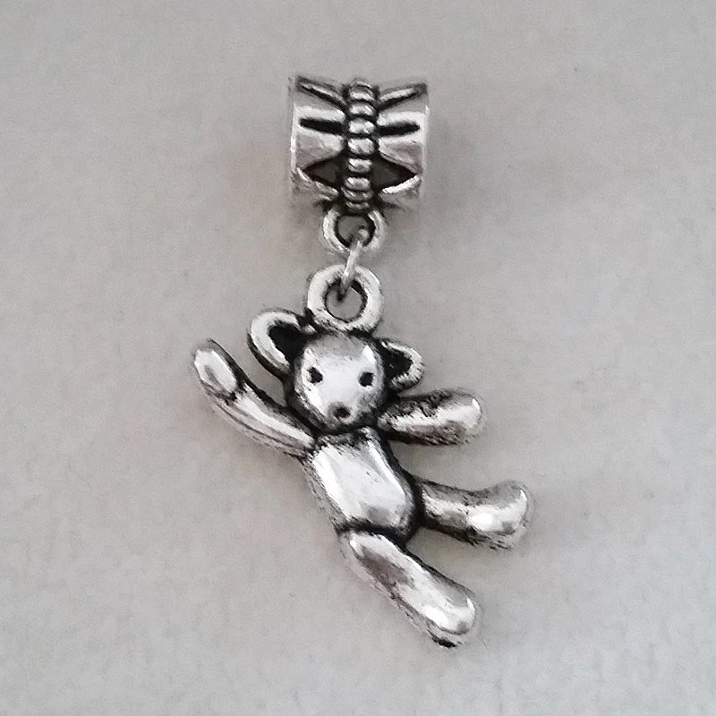 Teddy Bear Charms Antique Silver Hanging Pendants New bijoux Jewelry beads Fit Pandora Charm perlas Bracelet
Teddy Bear Charms Antique Silver Hanging Pendants New bijoux Jewelry beads Fit Pandora Charm perlas Bracelet