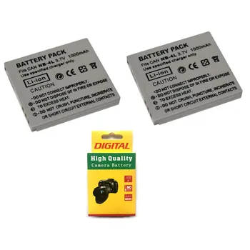 Lot 2pcs 3.7V 1000mAh NB-4L NB4L CNB-4L NB 4L Camera Battery for Canon IXUS 30 40 50 55 60 65 80 100 PowerShot SD1000 1100
Lot 2pcs 3.7V 1000mAh NB-4L NB4L CNB-4L NB 4L Camera Battery for Canon IXUS 30 40 50 55 60 65 80 100 PowerShot SD1000 1100