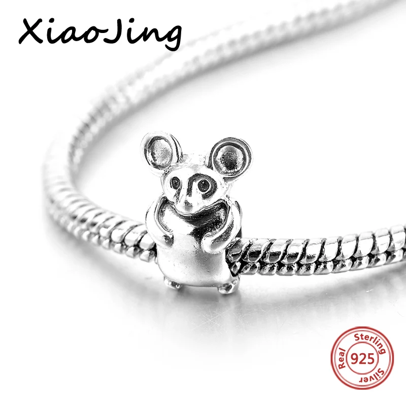 Fit Authentic European charms Silver 925 Original cute mouse Beads fit authentic European bracelet diy jewelry making for women
Fit Authentic European charms Silver 925 Original cute mouse Beads fit authentic European bracelet diy jewelry making for women