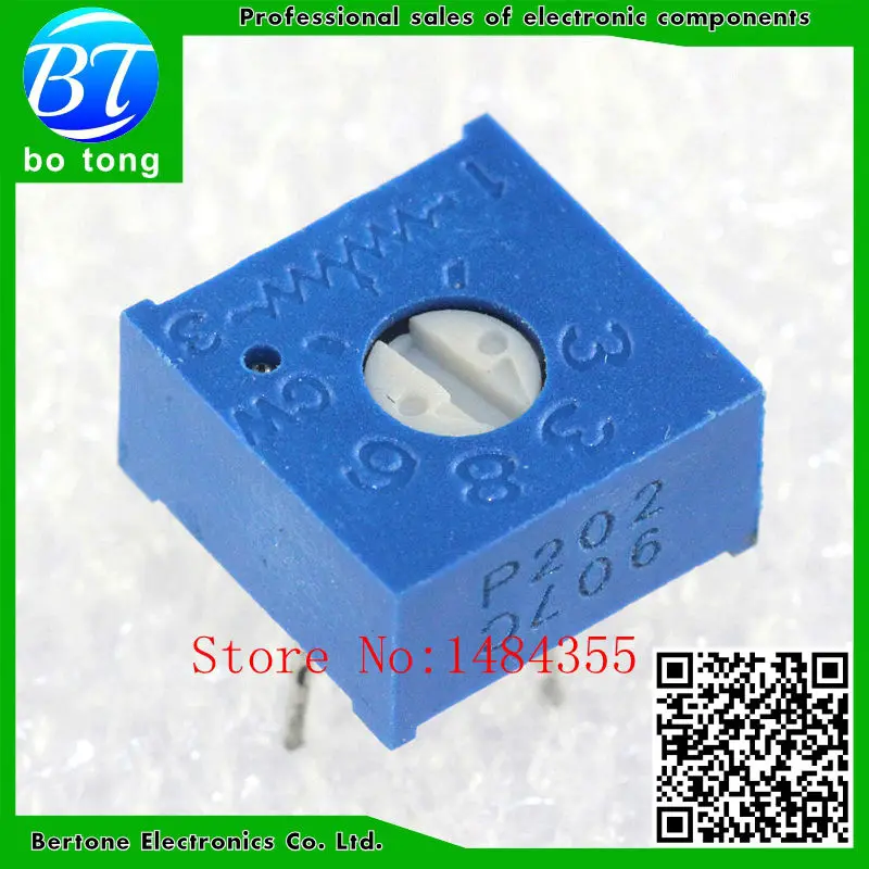 100 шт., 3386P-1-202LF 3386 P 2K ohm 3386P-1-202 3386P-202 3386 P202, регулируемый резистивный потенциометр
100 шт., 3386P-1-202LF 3386 P 2K ohm 3386P-1-202 3386P-202 3386 P202, регулируемый резистивный потенциометр