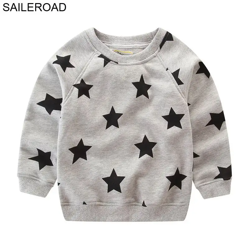 SAILEROAD Star Print Boys Sweatshirts for Kids Long Sleeve T-Shirts Fashion Children Hoodies Clothes Cotton Little Baby Top Tees
SAILEROAD Star Print Boys Sweatshirts for Kids Long Sleeve T-Shirts Fashion Children Hoodies Clothes Cotton Little Baby Top Tees