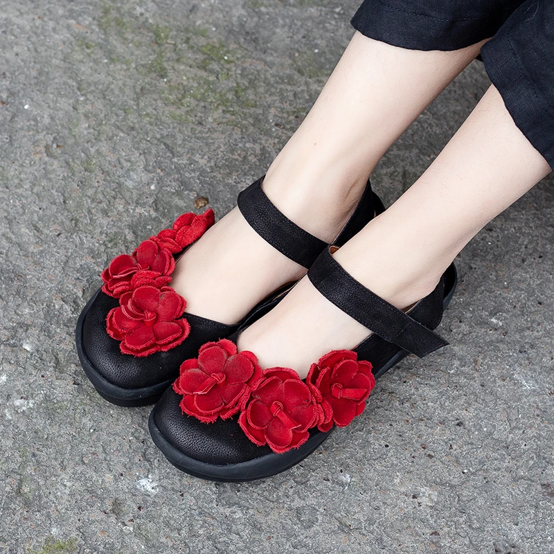 Cool Summer Shoes Flats Lady Latest Floral Design Female Leisure Shoes Genuine Leather Ankle Strap Women Magic Tape Flat Shoes
Cool Summer Shoes Flats Lady Latest Floral Design Female Leisure Shoes Genuine Leather Ankle Strap Women Magic Tape Flat Shoes