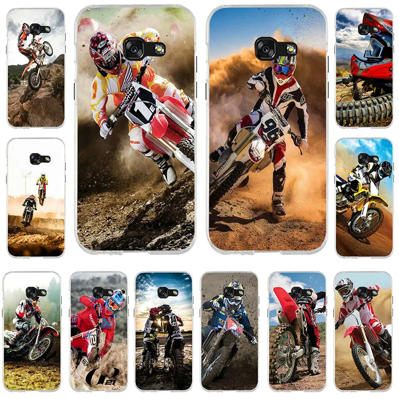 For Samsung Note 2 3 4 5 8 for HTC One U11 M7 M8 M9 M10 A9 E9 Plus Soft TPU Silicon Phone Case Bags Motocross Cross Dirt Bikes | Мобильные