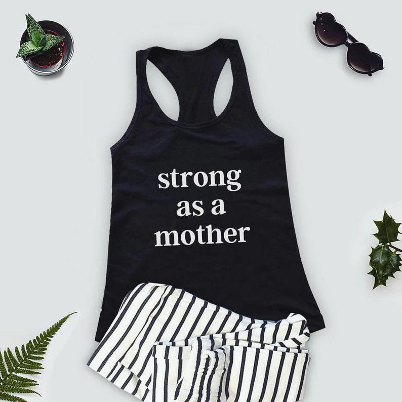 Майка Strong as a Mother, женская футболка с сильными мышцами, Повседневная летняя майка без рукавов
Майка Strong as a Mother, женская футболка с сильными мышцами, Повседневная летняя майка без рукавов