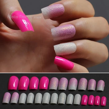 Pink gradient flash long square head design Rose Red false nails 24pcs Ivory white fake nails Art Double-sided label selection
Pink gradient flash long square head design Rose Red false nails 24pcs Ivory white fake nails Art Double-sided label selection