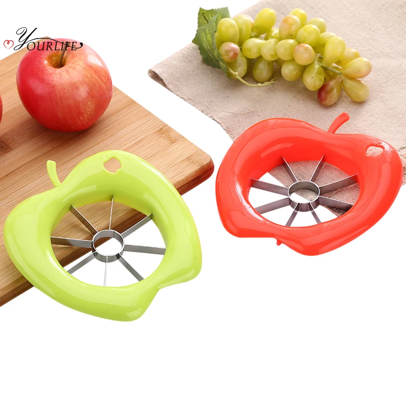 

OYOURLIFE 1pc Kitchen Multi-function Stainless Steel Apple Slicer Corer Fruit Divider Cutter Easy Cutting Apples Fruit Tools