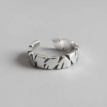Women's 5.7MM INS Jewelry Hot Authentic S925 Sterling Silver FINE Jewelry Retro Irregular Geometric Band Wider ring adjust J482
Women's 5.7MM INS Jewelry Hot Authentic S925 Sterling Silver FINE Jewelry Retro Irregular Geometric Band Wider ring adjust J482
