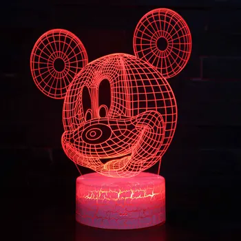 Lovely Mickey Mouse theme 3D Lamp LED night light 7 Color Change Touch Mood Lamp Christmas present Dropshippping
Lovely Mickey Mouse theme 3D Lamp LED night light 7 Color Change Touch Mood Lamp Christmas present Dropshippping