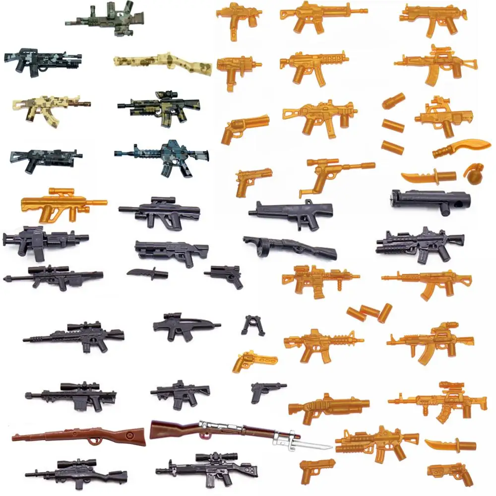 Rifle Heavy Machine Gun Military Forces Soldiers Bricks Figures Guns Weapon Compatible Legoing SWAT Police Armed Building Blocks
Rifle Heavy Machine Gun Military Forces Soldiers Bricks Figures Guns Weapon Compatible Legoing SWAT Police Armed Building Blocks