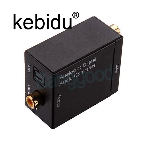 Kebidu Analog Audio to Digital Optical Coax Toslink Voice Adapter Sound Converter SPDIF Adaptor for TV for Xbox 360 DVD
Kebidu Analog Audio to Digital Optical Coax Toslink Voice Adapter Sound Converter SPDIF Adaptor for TV for Xbox 360 DVD