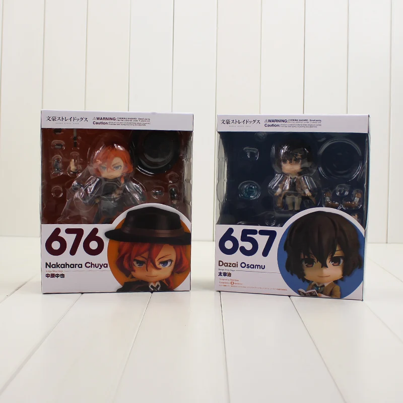 Bungo Stray Dogs Action Figure Nendoroid 657 Dazai Osamu 676 Nakahara Chuya Model Toy for Collection
Bungo Stray Dogs Action Figure Nendoroid 657 Dazai Osamu 676 Nakahara Chuya Model Toy for Collection