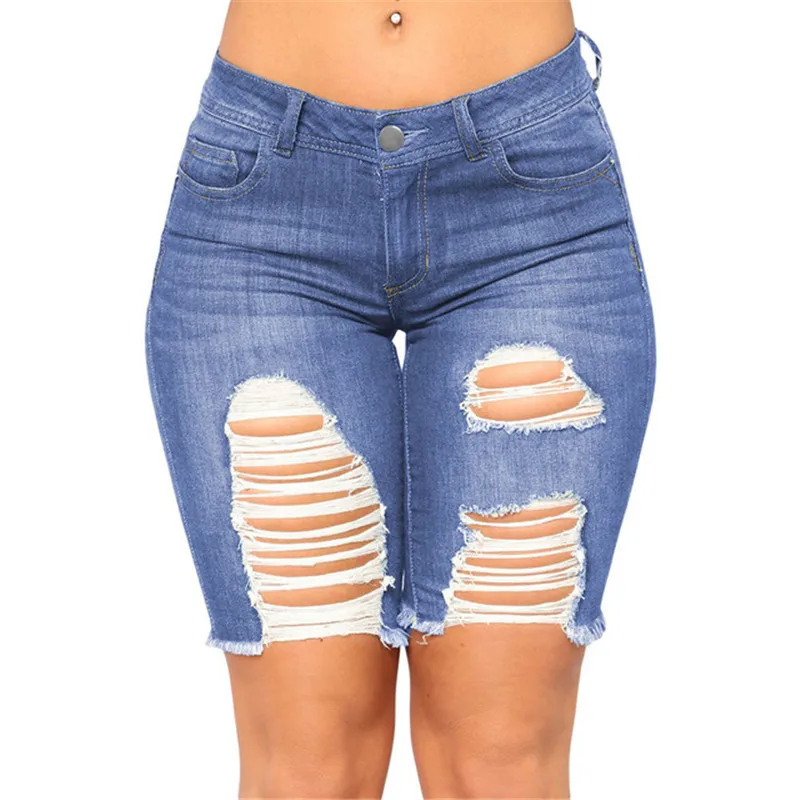 New Arrival Hole Design Women Fashion Short Jeans Knee Length Lady Casual Denim Shorts Size S-XL
New Arrival Hole Design Women Fashion Short Jeans Knee Length Lady Casual Denim Shorts Size S-XL