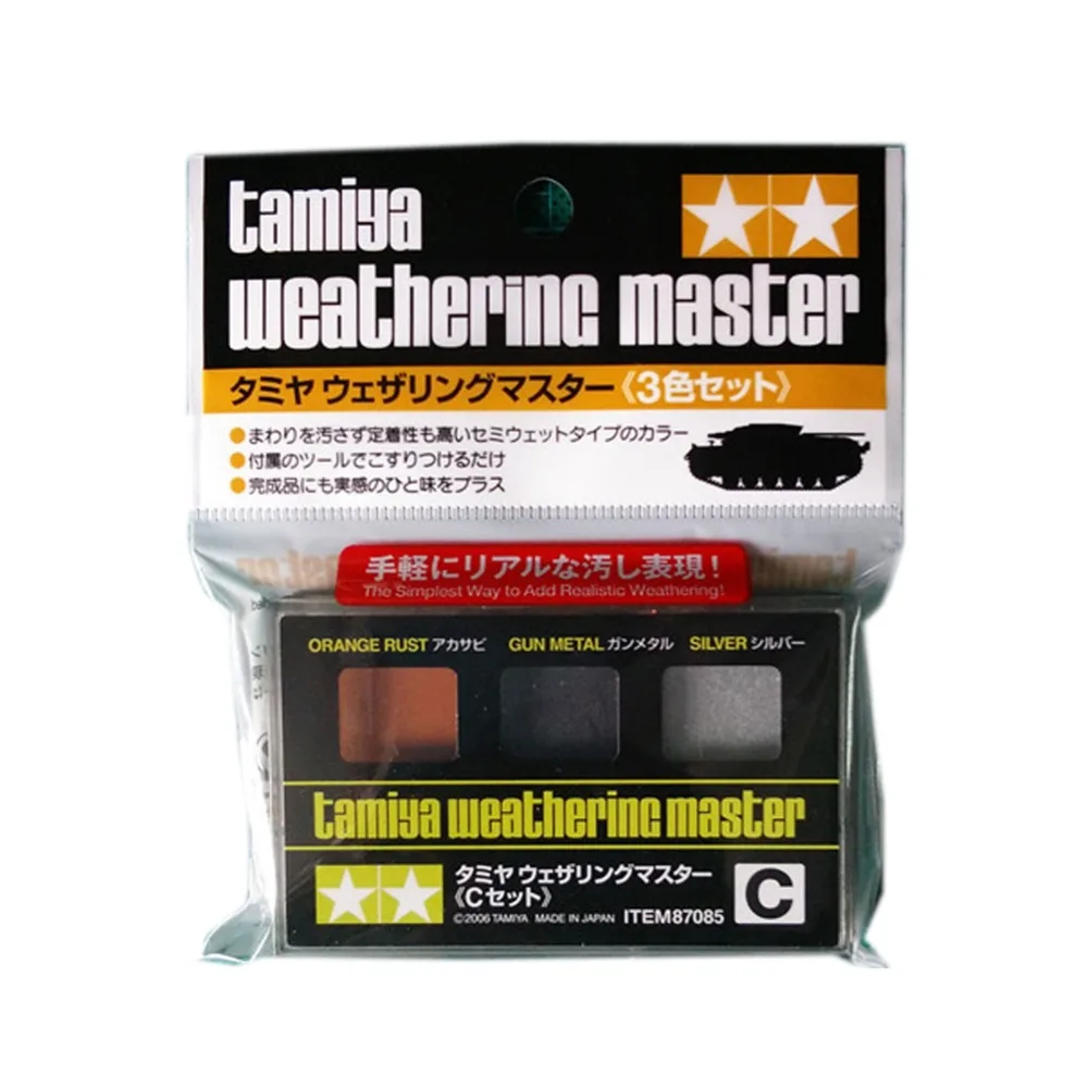 OHS Tamiya 87085 Model Weathering Master Type C Orange Rust Gun Metal Silver Hobby Model Supply Material
OHS Tamiya 87085 Model Weathering Master Type C Orange Rust Gun Metal Silver Hobby Model Supply Material