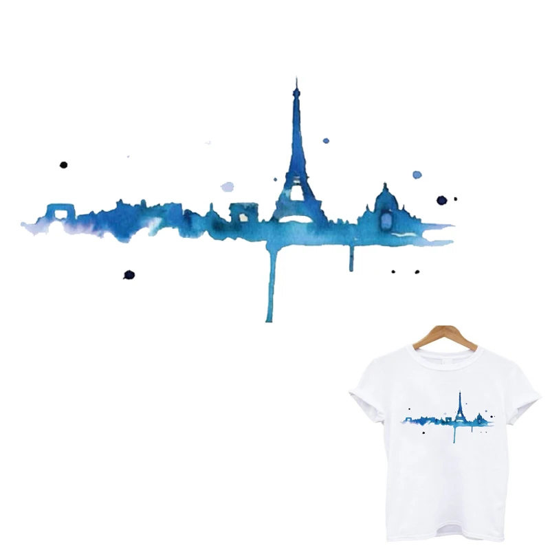 Inkjet Eiffel Tower patch ironing applications for clothing iron patches stripes for clothes transfert thermocollants t-shirt
Inkjet Eiffel Tower patch ironing applications for clothing iron patches stripes for clothes transfert thermocollants t-shirt