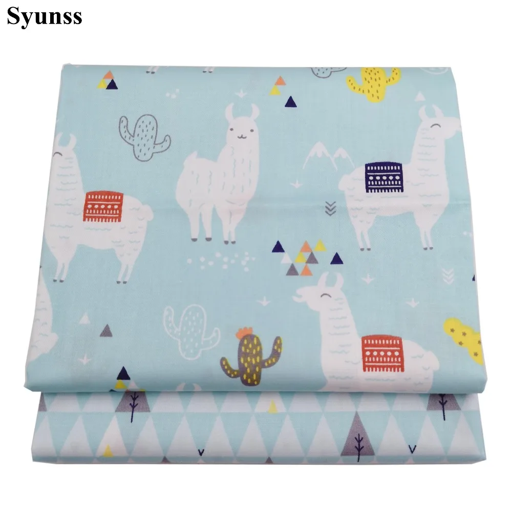 Syunss Blue Cartoon Alpaca Printed Cotton Fabric DIY Handmade Sewing Patchwork Baby Cloth Bedding Textile Quilting Tilda Tissus
Syunss Blue Cartoon Alpaca Printed Cotton Fabric DIY Handmade Sewing Patchwork Baby Cloth Bedding Textile Quilting Tilda Tissus