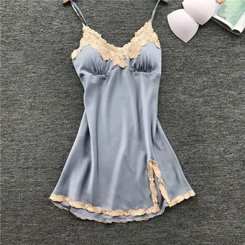 Lisacmvpnel Spaghetti Strap Lace Sexy Women Nightdress With Removeable Pad Deep V Female Lingerie
Lisacmvpnel Spaghetti Strap Lace Sexy Women Nightdress With Removeable Pad Deep V Female Lingerie