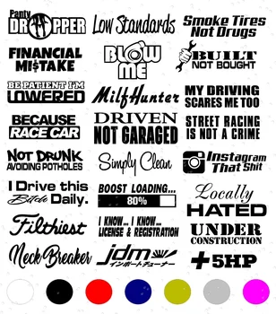 For 1Set JDM 10 RANDOM CAR STICKER DECAL PACK LOT BOOST RACING FUNNY TUNER LOW Car Styling
For 1Set JDM 10 RANDOM CAR STICKER DECAL PACK LOT BOOST RACING FUNNY TUNER LOW Car Styling