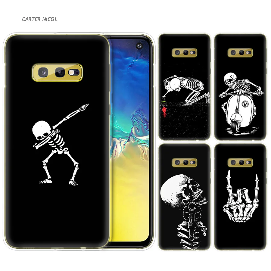 Silicone Case for Samsung Galaxy S10 S10e S8 S9 J4 J6 A6 A8 Plus 5G M30 M20 M10 A50 A30 A10 Cover Spooky Skull Funny Dance Skele
Silicone Case for Samsung Galaxy S10 S10e S8 S9 J4 J6 A6 A8 Plus 5G M30 M20 M10 A50 A30 A10 Cover Spooky Skull Funny Dance Skele