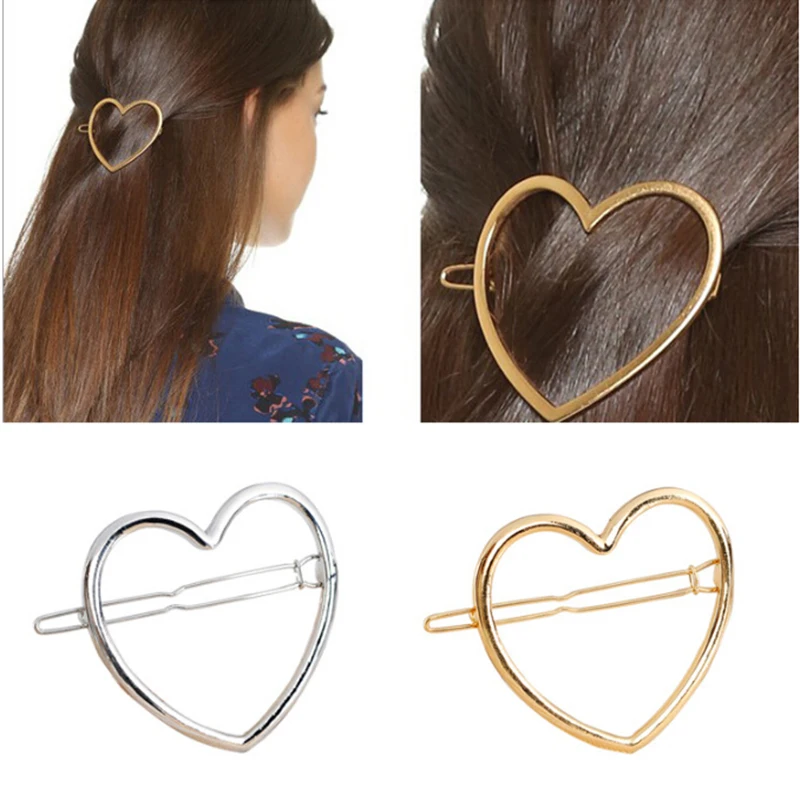 1 pc Women golden heart Hair Clip Snap Hair Barrette Stick Hairpin Hair Styling Accessories For Women Girls Dropshipping
1 pc Women golden heart Hair Clip Snap Hair Barrette Stick Hairpin Hair Styling Accessories For Women Girls Dropshipping