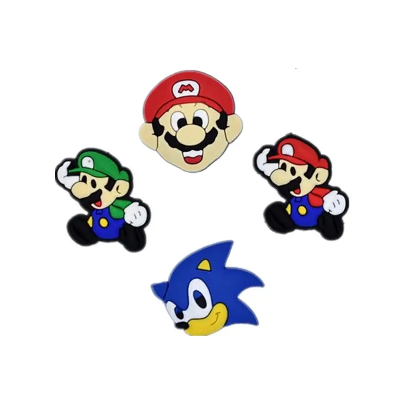 4PCS Super Mario Bros Anime Movie Boy Soft Decoration Flatback PVC DIY Gadgets Fit Bracelets Shoe Charms Button hair Accessories
4PCS Super Mario Bros Anime Movie Boy Soft Decoration Flatback PVC DIY Gadgets Fit Bracelets Shoe Charms Button hair Accessories