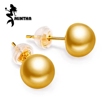 MINTHA 18k gold earrings pearl jewelry,Antiallergic 18K yellow Gold classic stud earrings For Women wedding earrings for love
MINTHA 18k gold earrings pearl jewelry,Antiallergic 18K yellow Gold classic stud earrings For Women wedding earrings for love
